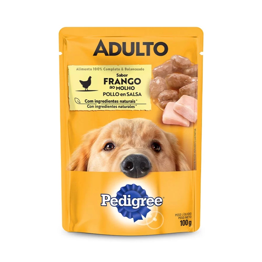 PEDIGREE SACHE AD MED GRA FRANGO AO MOLHO 100G.