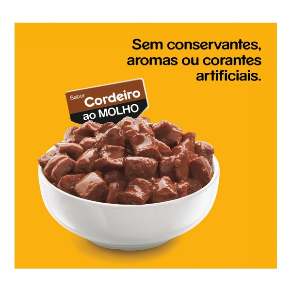 PEDIGREE SACHE PEQ CORDEIRO AO MOLHO 100G.