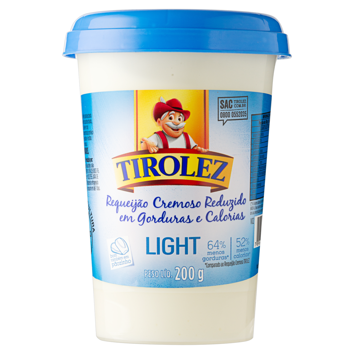 REQUEIJAO LIGHT TIROLEZ COPO 200G