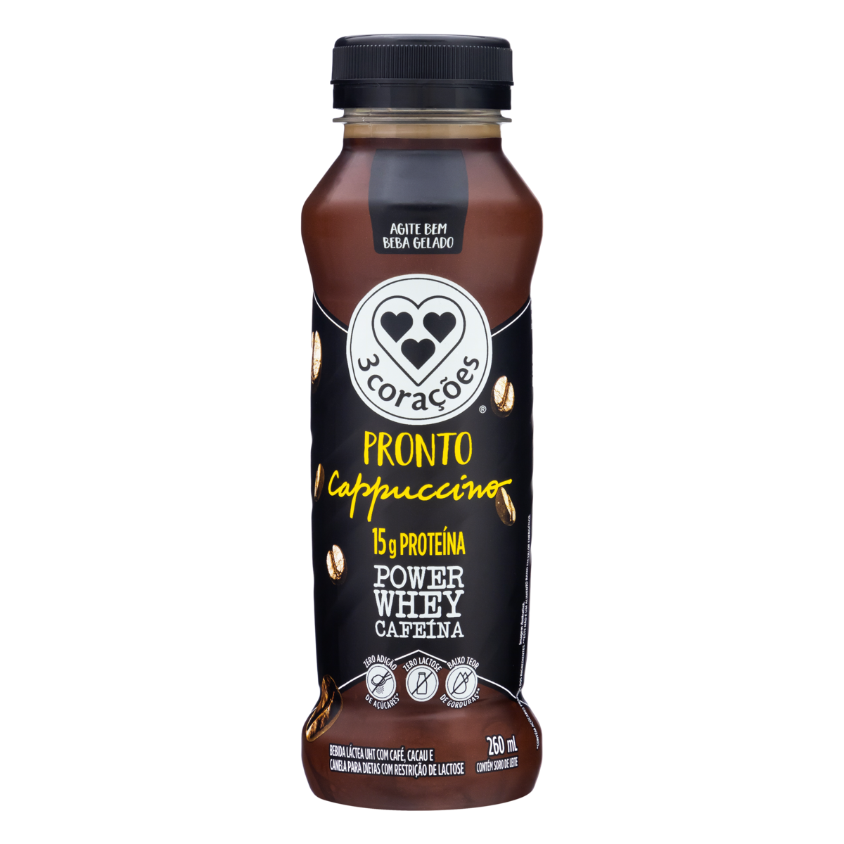 BEBIDA LACT 3C CAPP WHEY PET 260ML
