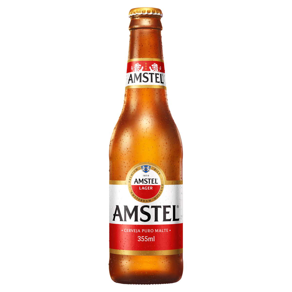 CERVEJA AMSTEL LAGER 355ML LN