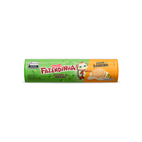 BISC RECH BANANA FAZENDINHA 108G