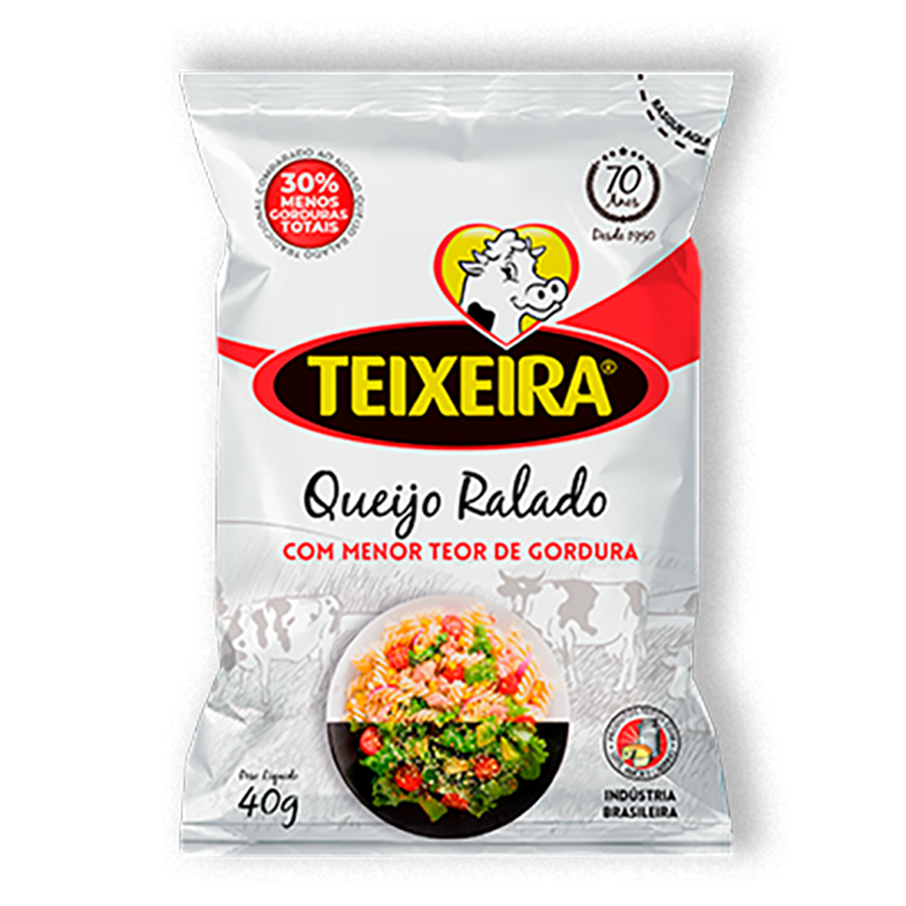 QUEIJO RALADO BX TEOR GORDURA TEIXE 40G