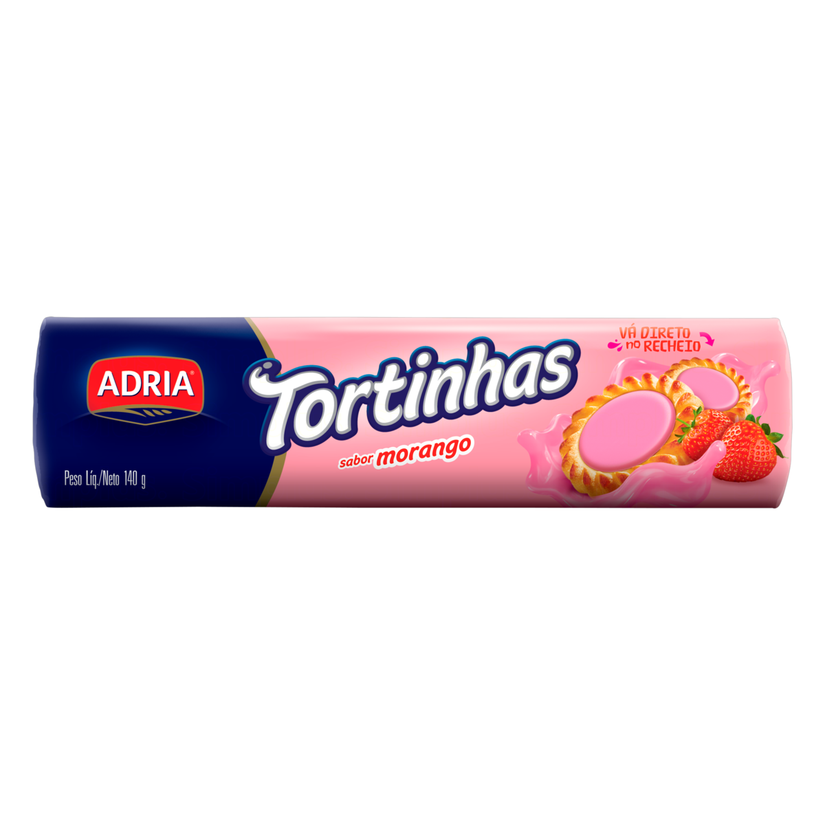 BISC.ADRIA TORTINHAS MORANGO 140G