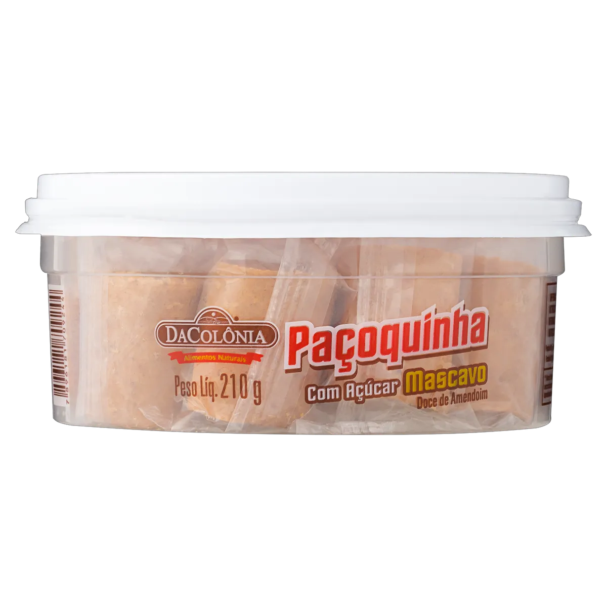 PACOCA ROLHA COM MASCAVO 210G