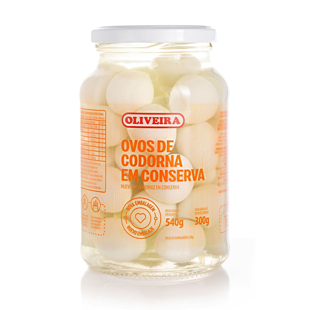OVOS CODORNA EM CONSERVA 300G