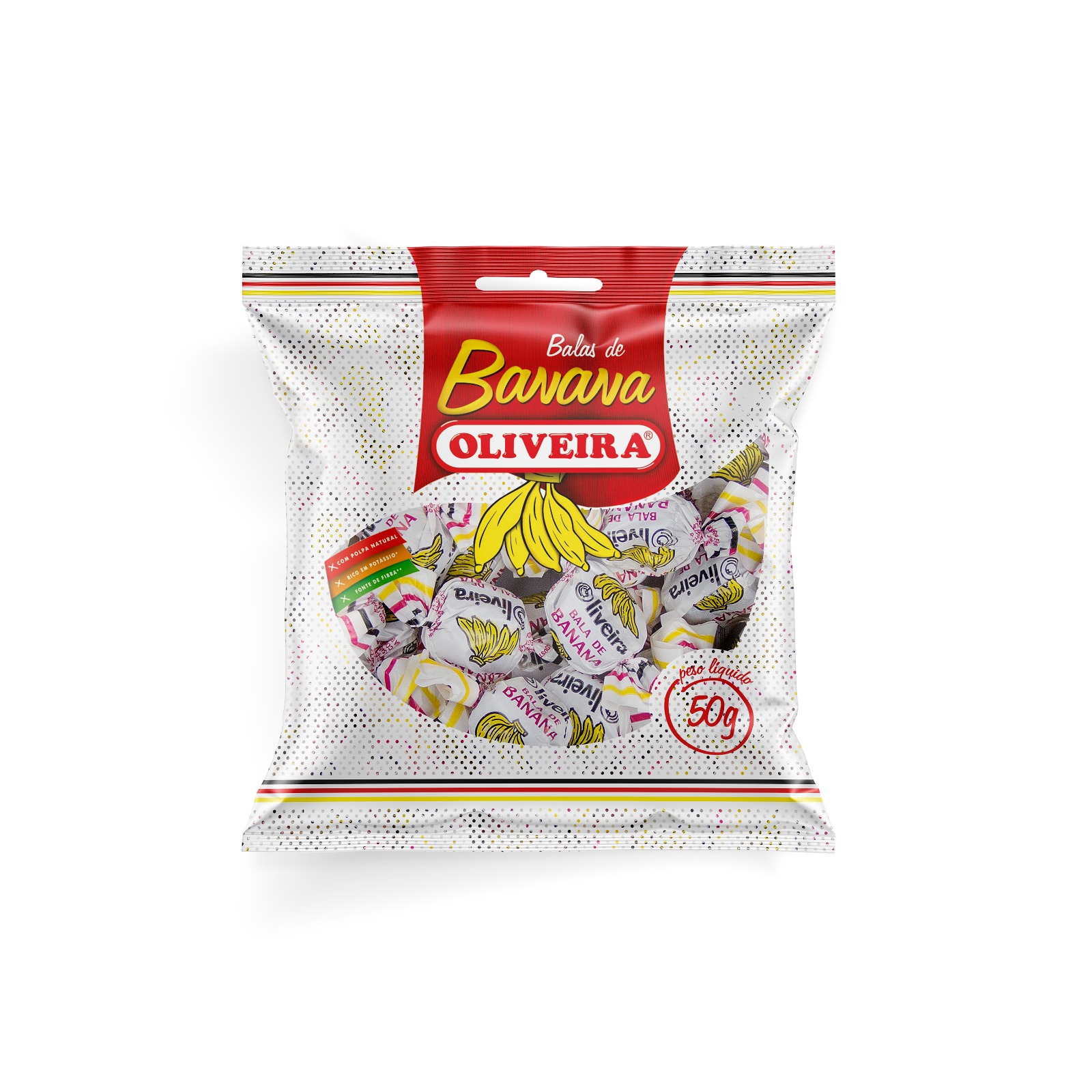 BALA BANANA OLIVEIRA 50G