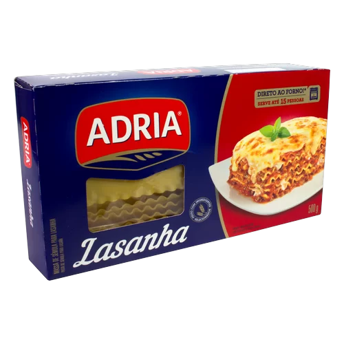 MASSA LASANHA ADRIA SEMOLA 500
