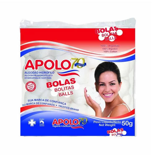 ALGODAO APOLO BOLA BRANCO 50G