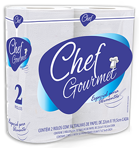 TOALHA PAPEL CHEF GOURMET 50F