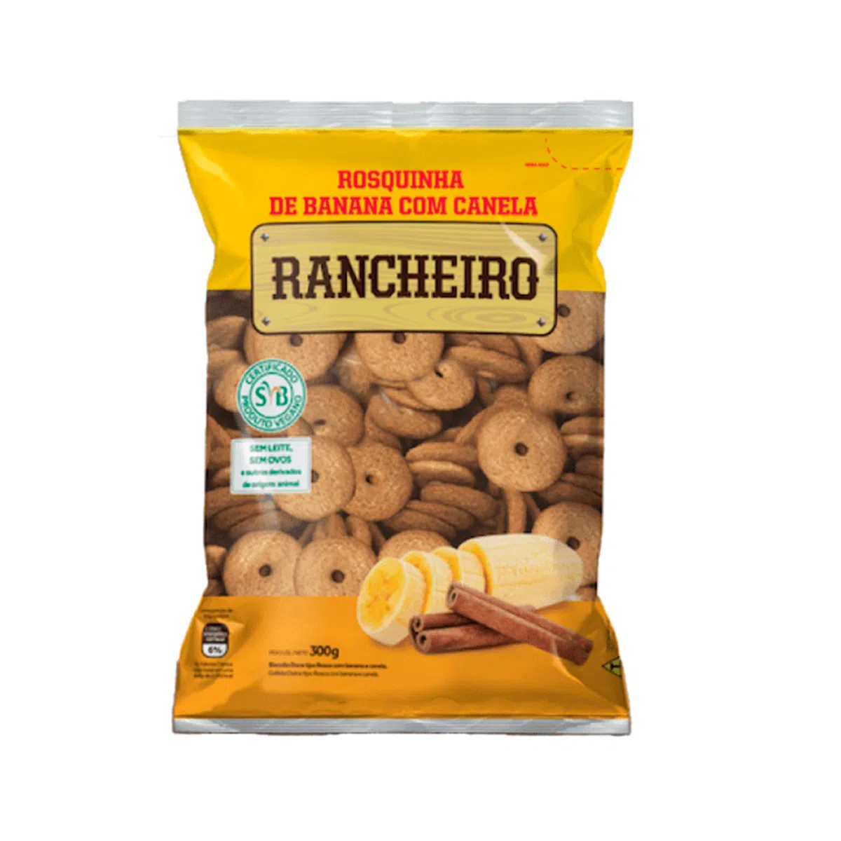 BISC RANCHEIRO ROSQ 300G BANAN