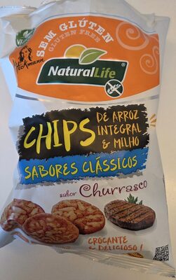 CHIPS ARROZ INT. MILHO CHURRASCO S/ GLUTEN KOD ILAR 70G