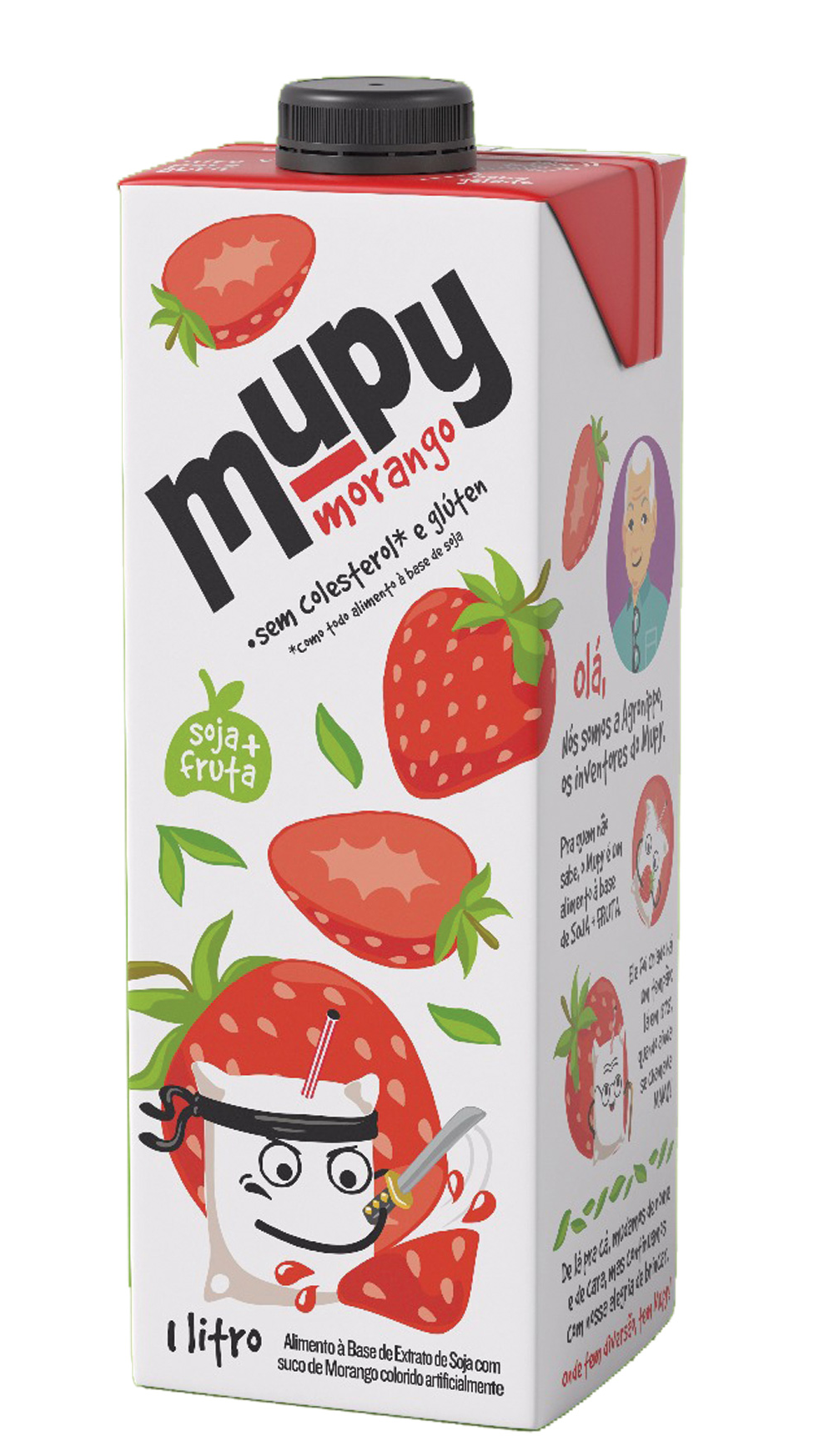 MUPY CAIXA MORANGO 1L
