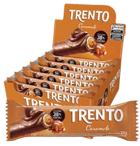 WAFER RECHEADO TRENTO SABOR CARAMELO 29G