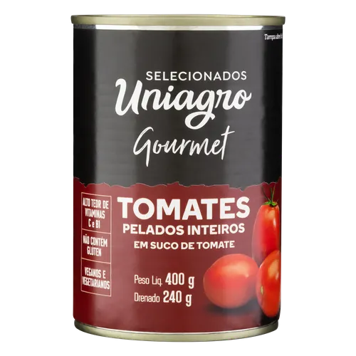 TOMATE PELADO UNIAGRO LT 240G