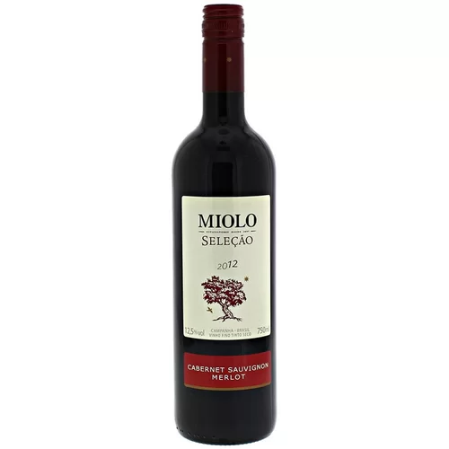 BEB VINHO MIOLO SELECAO CABERNET MERLOT 750ML