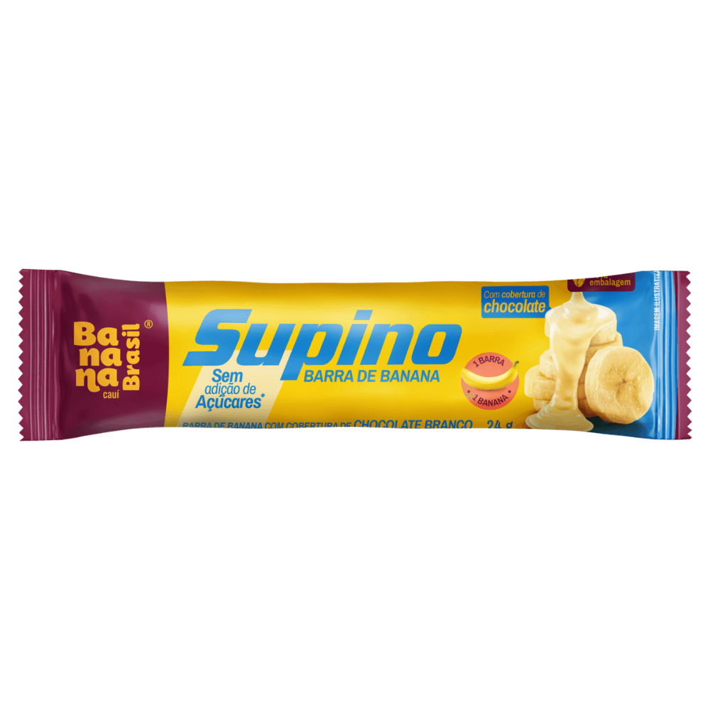 BARRA DE FRUTAS SUPINO ZERO CHOC BRANCO 24G
