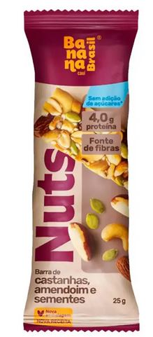 BARRA NUTS E SEMENTES 25G