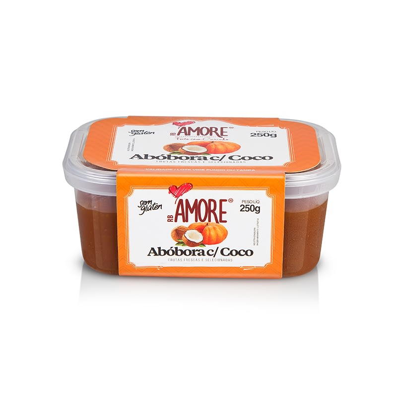 ABOBORA COCO 250G BANDEJA AMOR