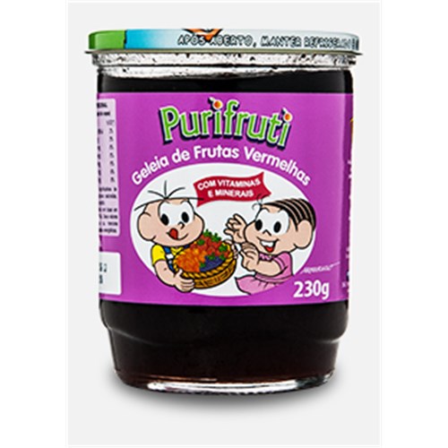 GELEIA PURIFRUTI TURMA DA MONICA FRUTAS VERMELHAS 230G