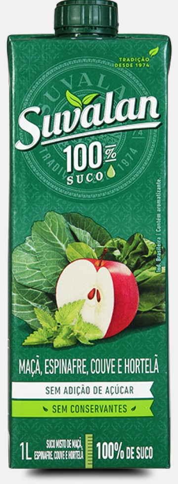 SUCO SUVALAN MISTO-MACA/ESPIN/COUVE/HORT 1L