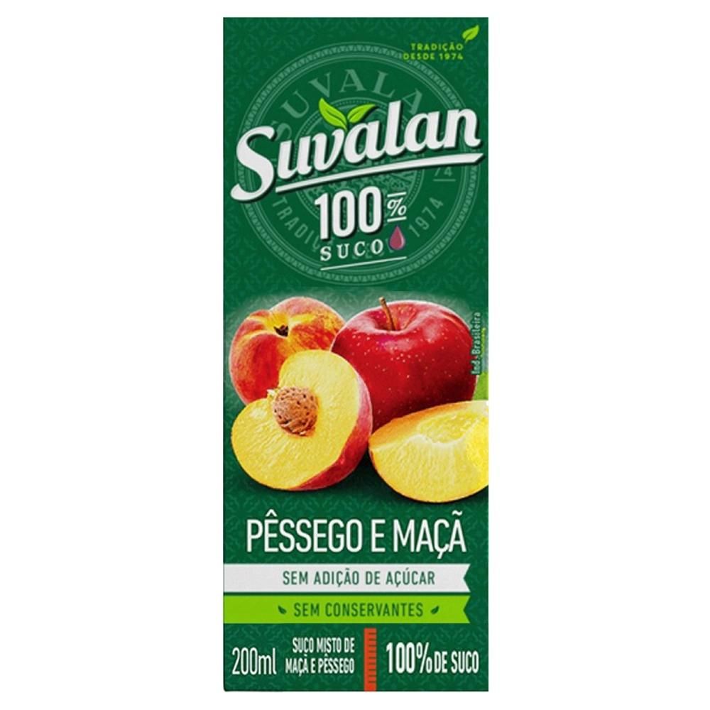 SUCO SUVALAN MISTO MACA/PESSEGO 200ML