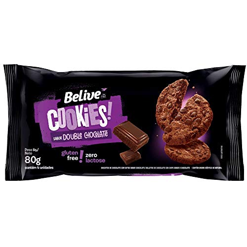 COOKIES BELIVE DOUBLE CHOCOLATE S/GLU E ZR/A 80G