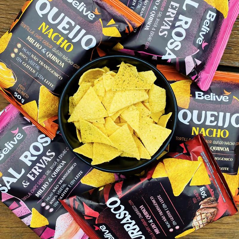TORTILLA CHIPS BELIVE SABOR CHURRASCO 50G