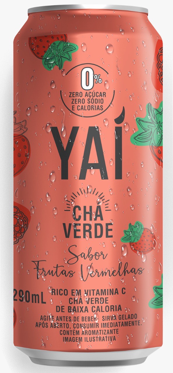 CHA VERDE YAI FRT VERMELHAS LT 290ML