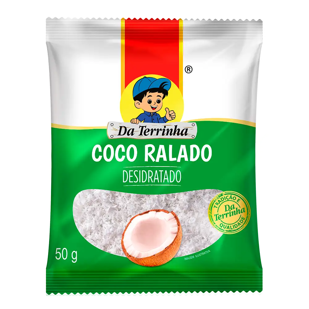 COCO RALADO DESIDRATADO DA TERRINHA 50G