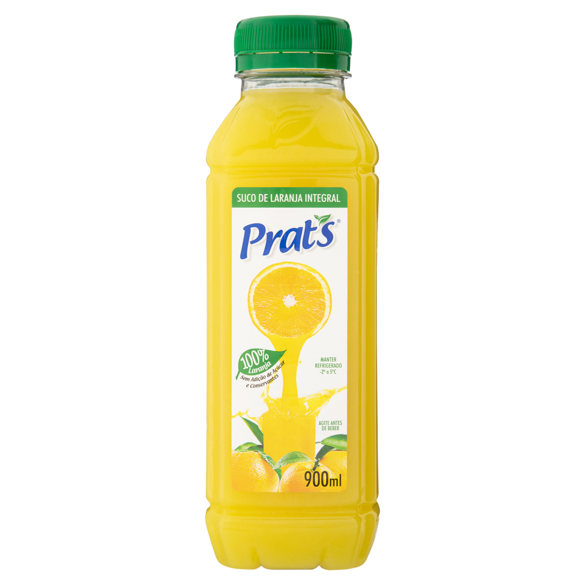 SUCO DE LARANJA INTEGRAL PET 900 ML