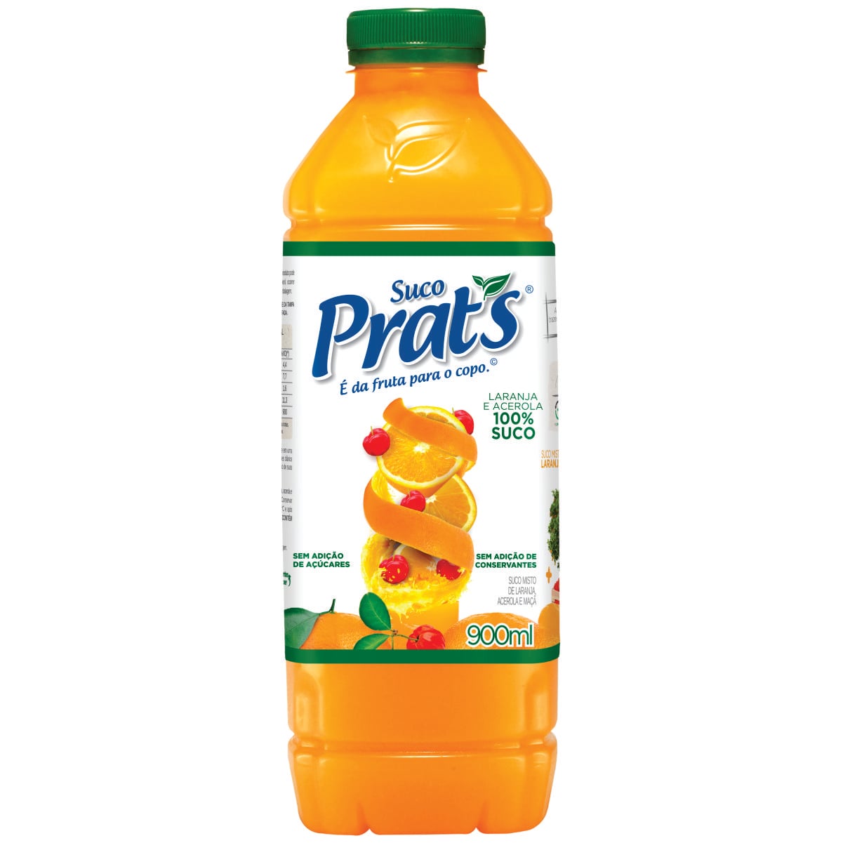 SUCO MISTO DE LARANJA ACEROLA E MACA PET 900 ML.