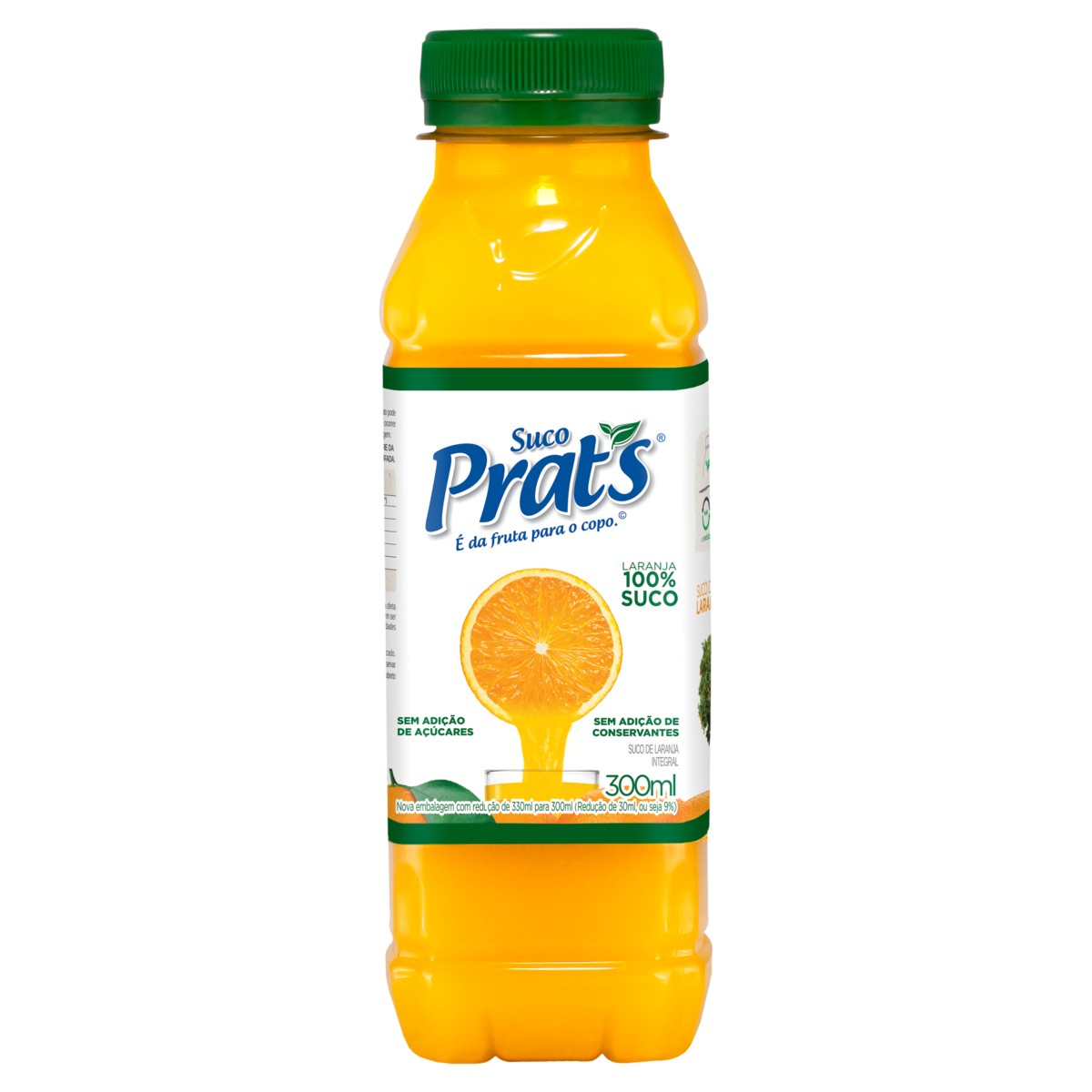 SUCO DE LARANJA INTEGRAL PET 300 ML