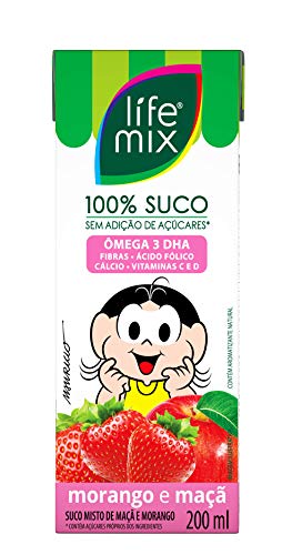 SUCO 100% MORANGO KIDS LIFE MIX 200ML.