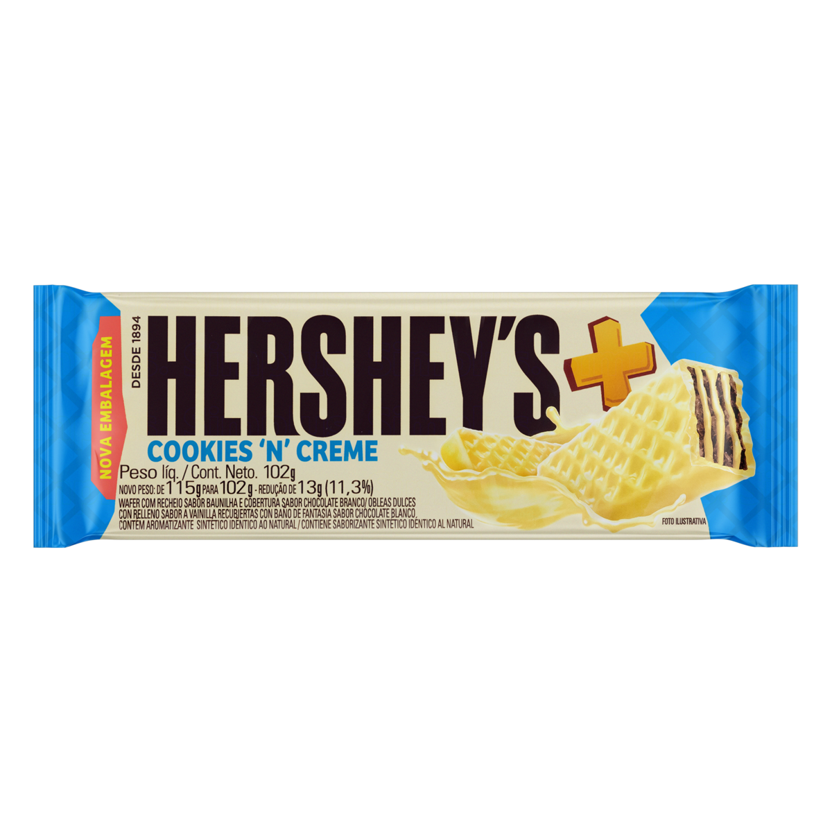 CHOC WAFER HERSHEYS COOKIES 102G