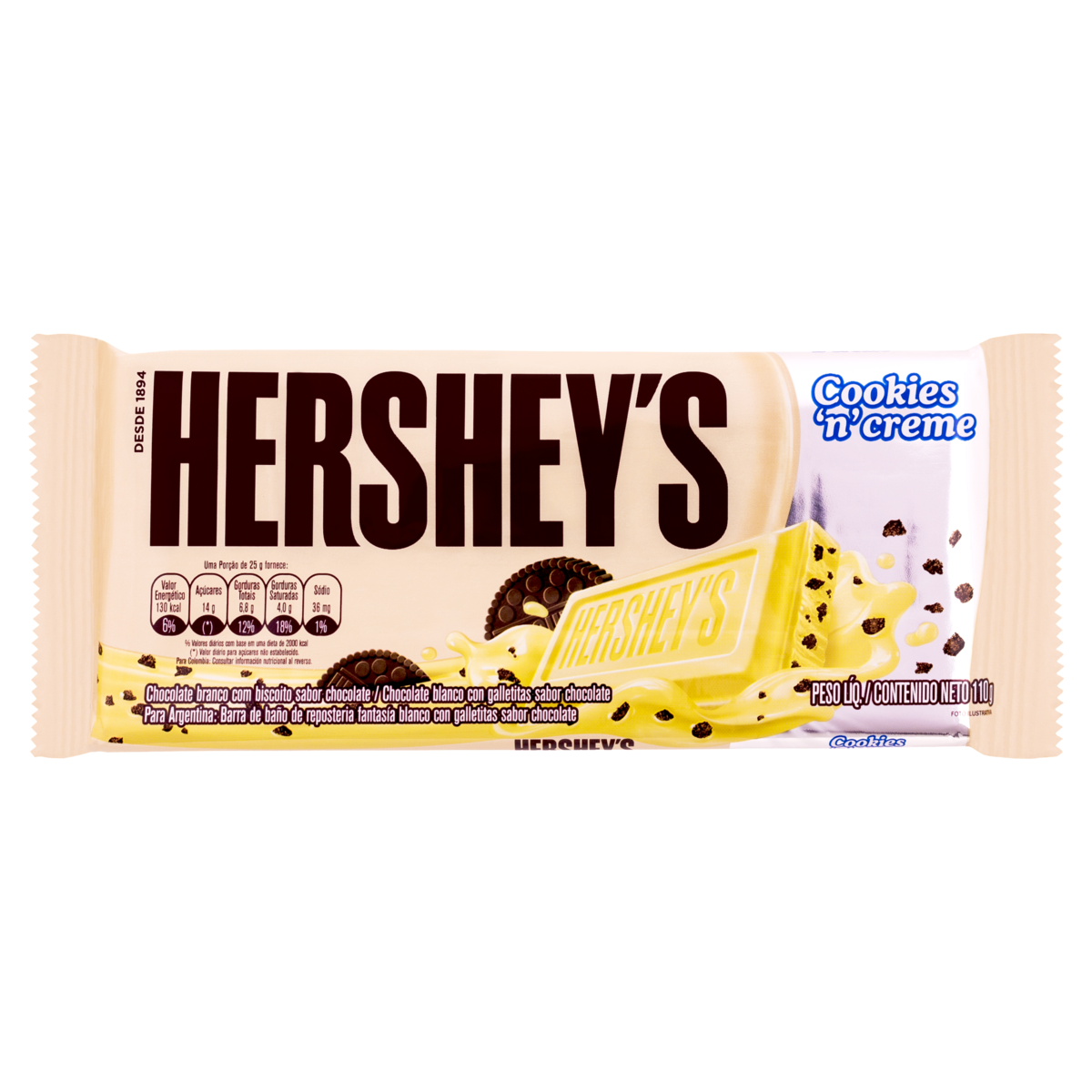 CHOC HERSHEYS COOKIES N CREME 77G