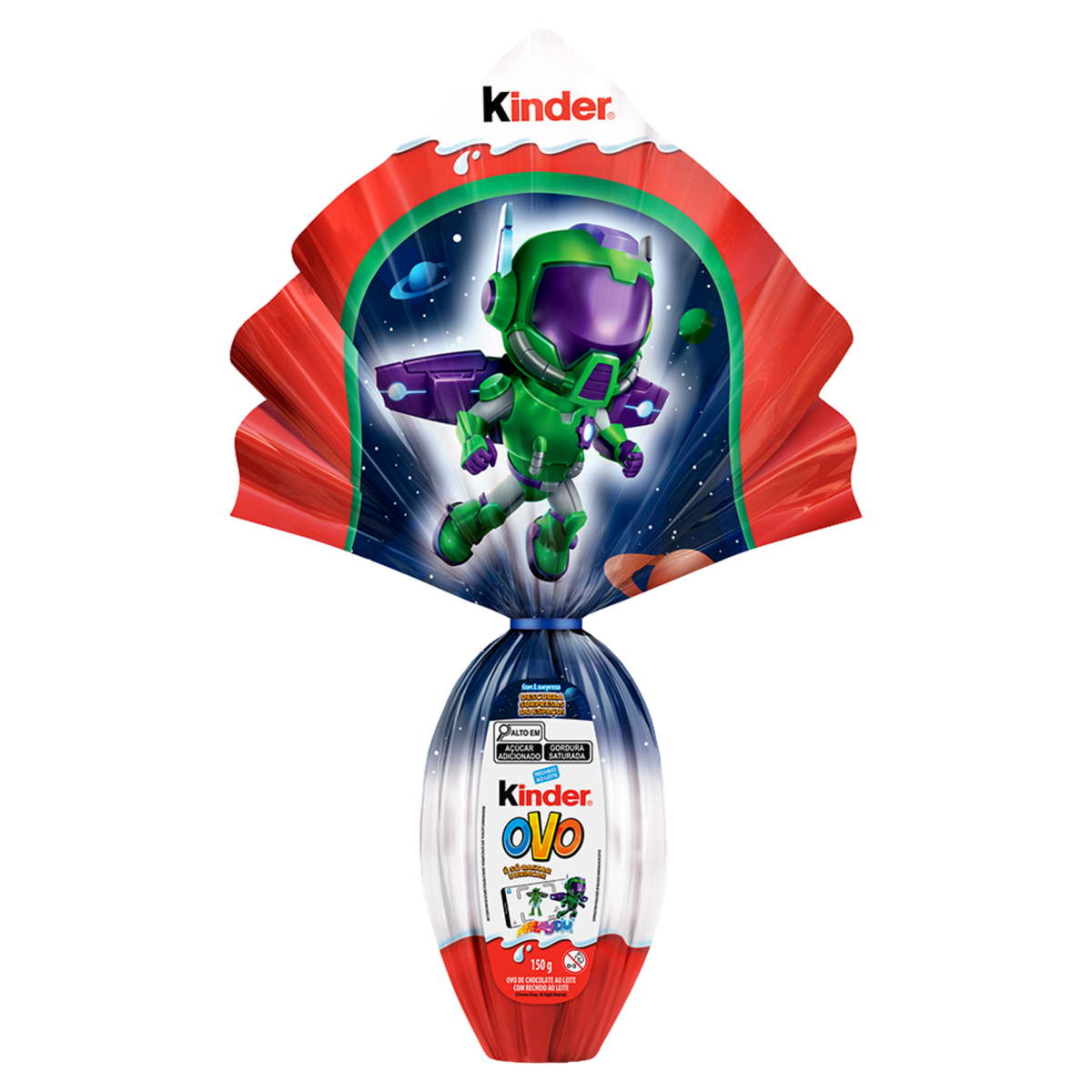 OVO DE PASCOA KINDER MENINO 150G